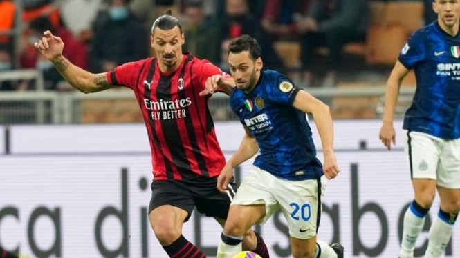 Duel Zlatan Ibrahimovic vs Hakan Calhanoglu.