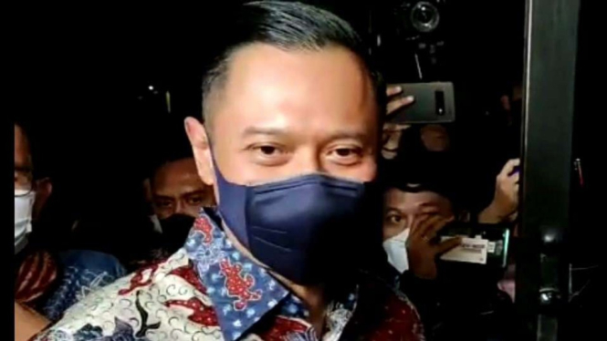 Ketum Demokrat Agus Harimurti Yudhoyono di Kediaman Prabowo Subianto