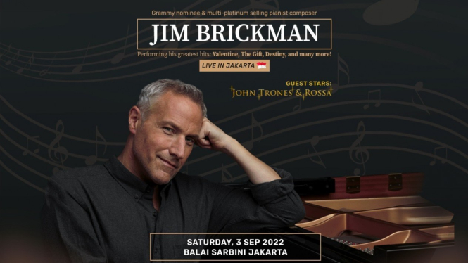 Konser Jim Brickman di Jakarta, 3 September 2022