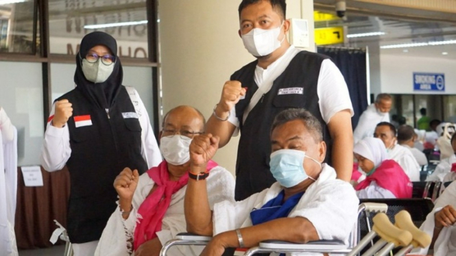 Jemaah haji difabel dari kloter 09 Embarkasi Batam (BTH 09), Gusmadi