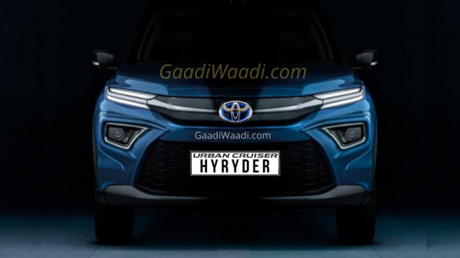 Ilustrasi gambar mobil Toyota Urban Cruiser Hyryder terbaru
