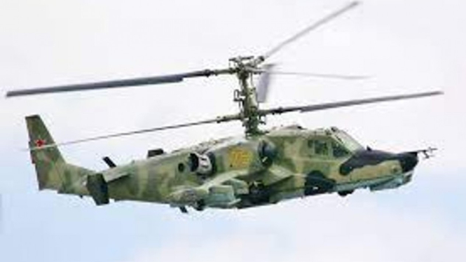 Helikopter serang Ka-52 bernama Alligator.