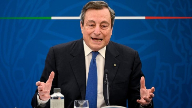 Perdana Menteri Italia, Mario Draghi.