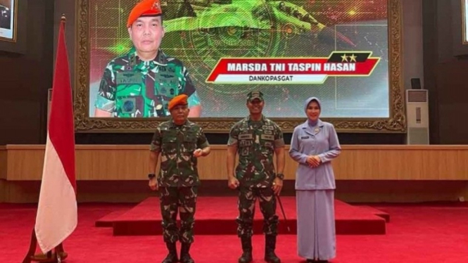 VIVA Militer: Dankopasgat Marsda TNI Taspin Hasan resm naik pangkat Bintang dua 