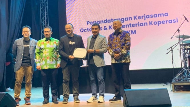Peresmian aplikasi Octopus di Jakarta