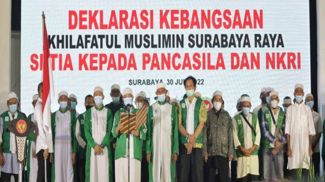 Khilafatul Muslimin Surabaya Raya deklarasi setia ke Pancasila dan NKRI