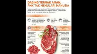 Daging Ternak Aman, PMK Tak Tulari Manusia