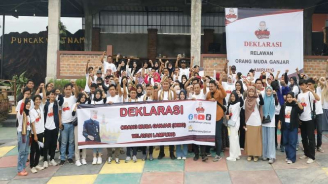 Orang Muda Ganjar (OMG) Lampung dukung Ganjar Pranowo maju pilpres