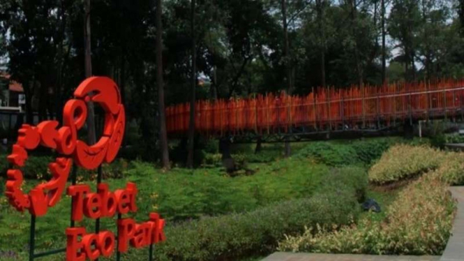 Kawasan Tebet Eco Park di Jakarta Selatan