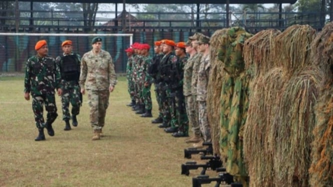 VIVA Militer: Pasukan elite Kopasgat latihan bareng militer AS di Bandung