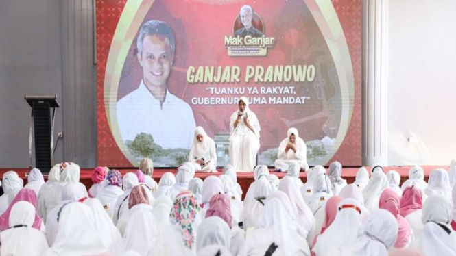 Emak-emak Jabodetabek berdoa untuk Ganjar Pranowo