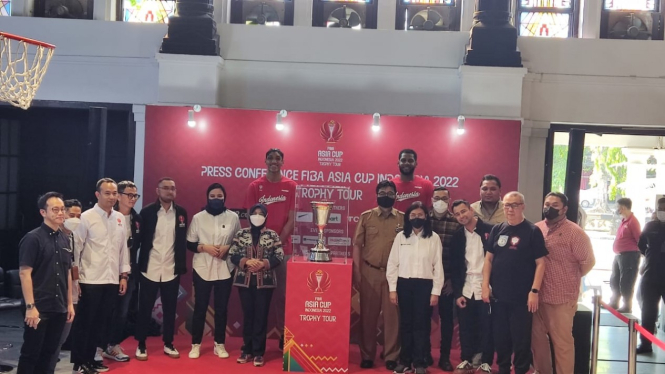 Konferensi pers tur trofi Piala Asia Basket 2022