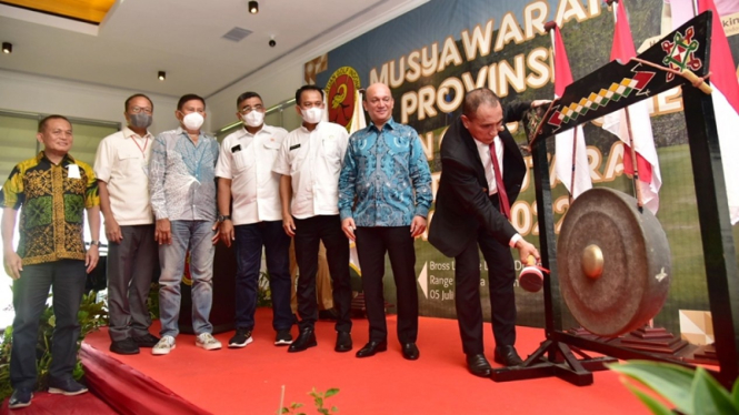 Gubernur Sumatera Utara, Edy Rahmayadi membuka Musyawarah PGI Sumut Tahun 2022