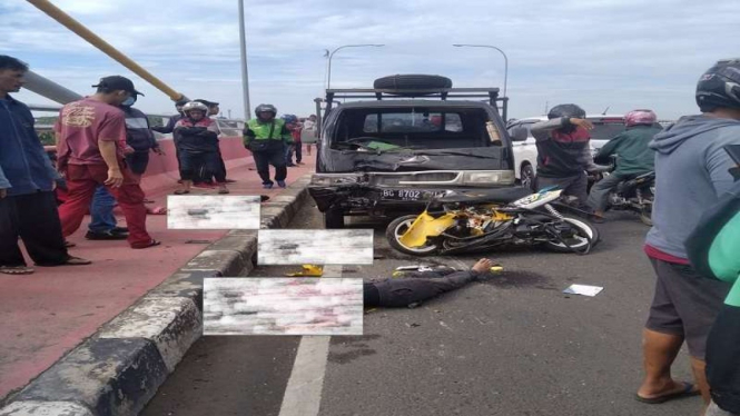 Kecelakaan maut di Sumsel tewaskan atlet menembak, Rabu, 6 Juli 2022.