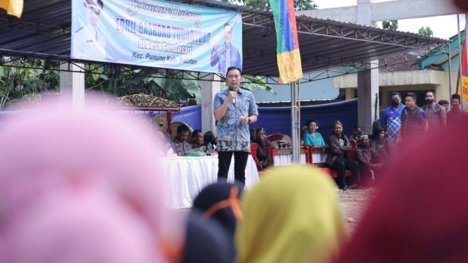Ketua Fraksi Demokrat di DPR Edhie Baskoro Yudhoyono alias Ibas di Pacitan.