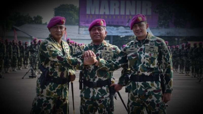 VIVA Militer: Danpasmar 1 pimpin Sertijab Danbrigif 1 Marinir TNI AL