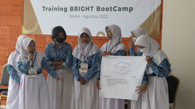Pelajar saat mengikuti Program Bright Boot Camp