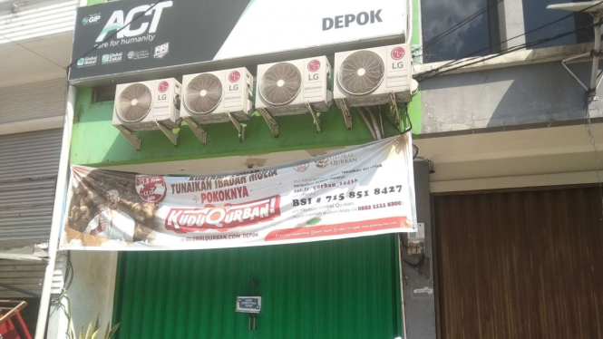 Suasana kantor ACT di Depok.