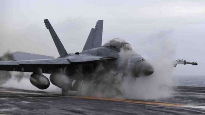 VIVA Militer: Jet tempur F/A-18 Super Hornet Angkatan Laut Amerika Serikat