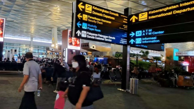 Suasana di Bandara Soekarno Hatta, Tangerang (Foto ilustrasi)