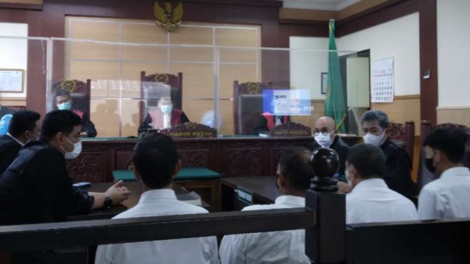 Sidang pembacaan tuntutan 4 terdakwa kebakaran Lapas Klas I Tangerang.