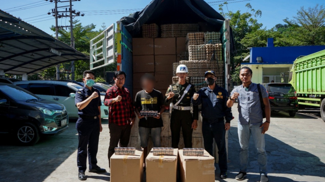 Bea Cukai Berhasil Gagalkan Peredaran Jutaan Batang Rokok Ilegal.