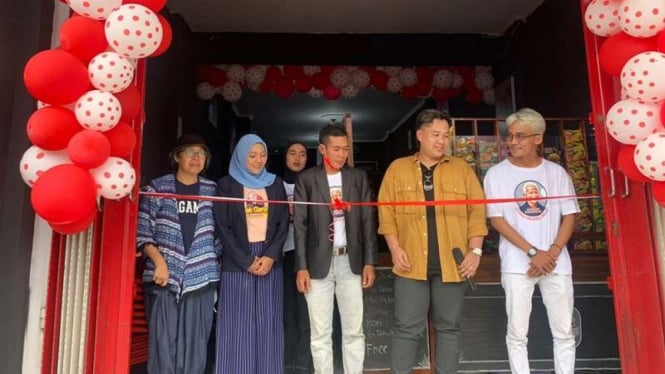 Ganjar Milenial Lampung meluncurkan Waroeng Mie-Lenial Indonesia (WARMINDO)