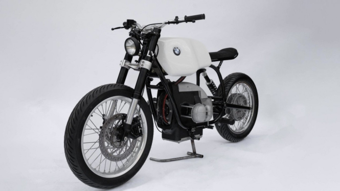 Sepeda motor klasik BMW diubah menggunaka mesin listrik