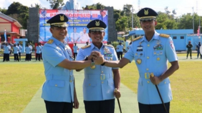 VIVA Militer:Pangkoopsudnas Lantik Marsda TNI Age Wiraksono jadi Pangkoopsud III