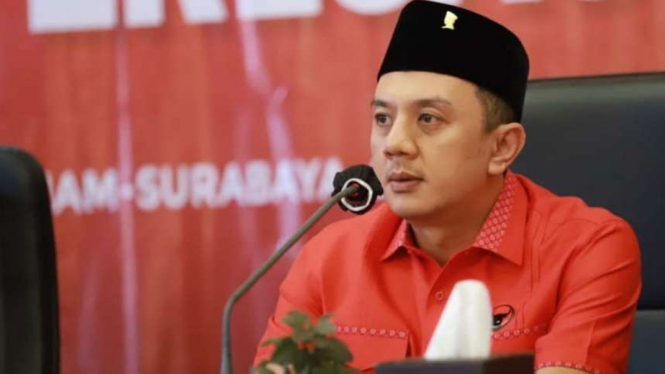 Kepala Badan Pemenangan Pemilu DPD PDI Perjuangan Jawa Timur Deni Wicaksono.