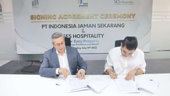 Kerja sama Eazy Properti dan SES Hospitality.