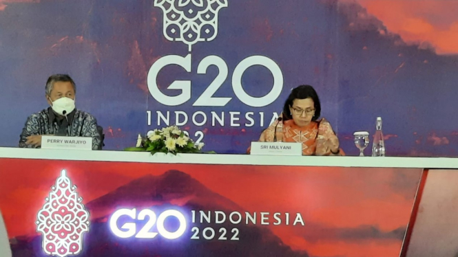 Menteri Keuangan Sri Mulyani Indrawati dan Gubernur BI Perry Warjiyo.