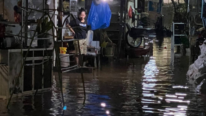 Banjir di Cilandak Timur, Jakarta Selatan.