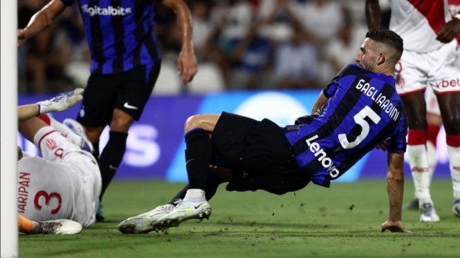 Gelandang Inter Milan, Roberto Gagliardini. 