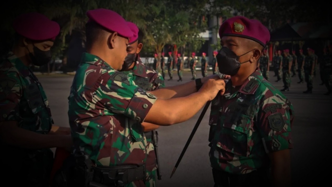 VIVA Militer: Letkol Marinir Tri Yudha dan Mayor Mar Iskandar Muda.