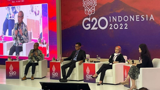 Dirut Pertamina Nicke Widyawati di G20 Bali.