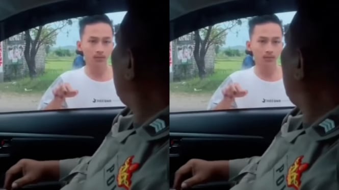 Anak remaja Labrak Pengemudi Mobil Ternyata di Dalamnya Polisi 