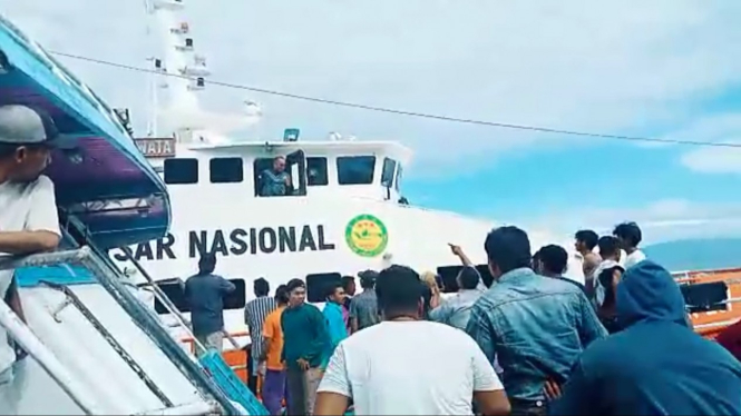 Kapal SAR dilempari warga Halmahera Selatan