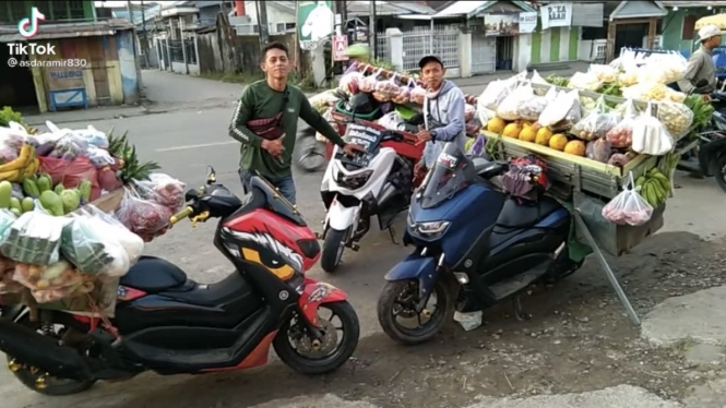 Motor Yamaha Nmax digunakan untuk jualan sayur