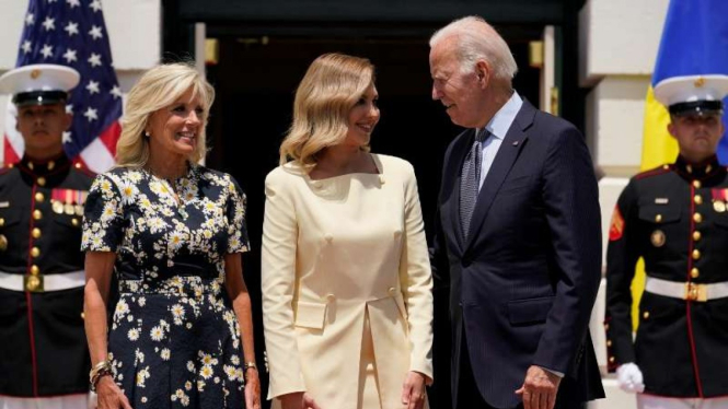 Olena Zelenska diterima Presiden Joe Biden dan Jill di Washington DC