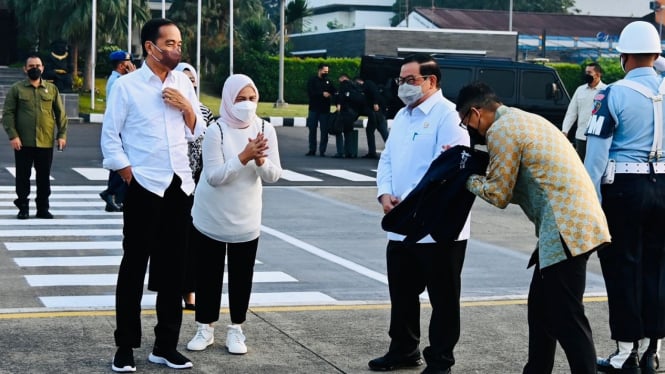 Presiden Joko Widodo didampingi Iriana bertolak kunker ke NTT