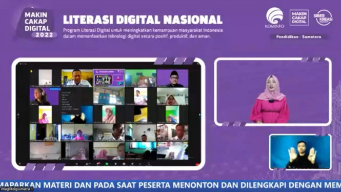 Guru SD Lampung Tengah Ikut Webinar Tantangan Hoaks dalam Pendidikan