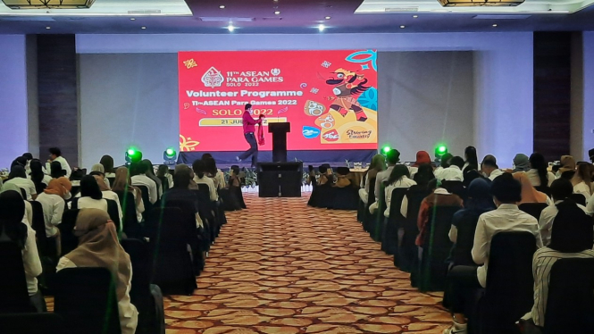 Pelatihan volunteer ASEAN Para Games 2022.