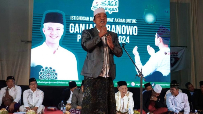 Santri dan ulama gelar istigasah akbar di Jombar Jatim untuk Ganjar Pranowo.