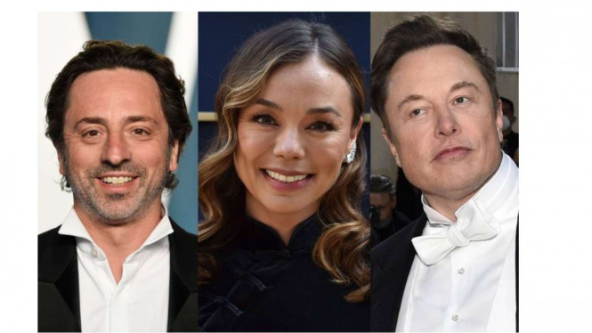 Sergey Brin, Nicole Shanahan, dan Elon Musk.