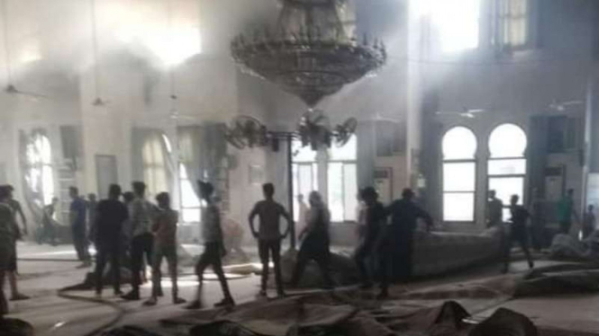 VIVA Militer: Kondisi Masjid Abu Bakar Ash-Shiddiq Aleppo, pasca dibakar