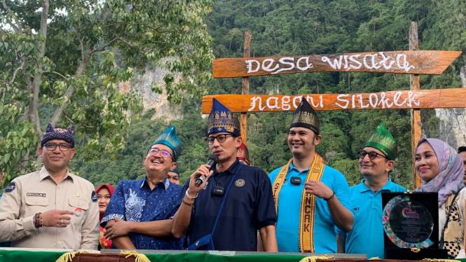Sandiaga Uno kunjungi Desa Wisata Nagari Silokek
