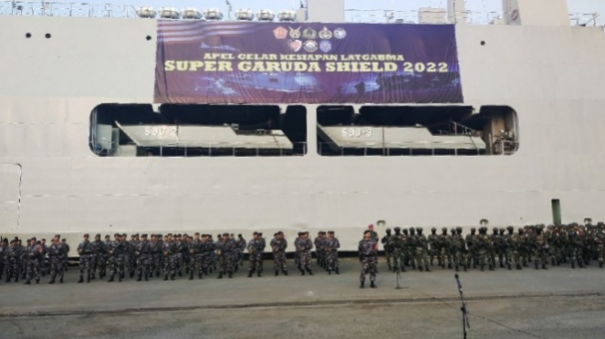 Armor TNI AL 2022 Garuda kerahkan kekuatan tempur angkatan laut di Latma
