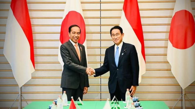 Presiden Jokowi dan PM Jepang Kishida