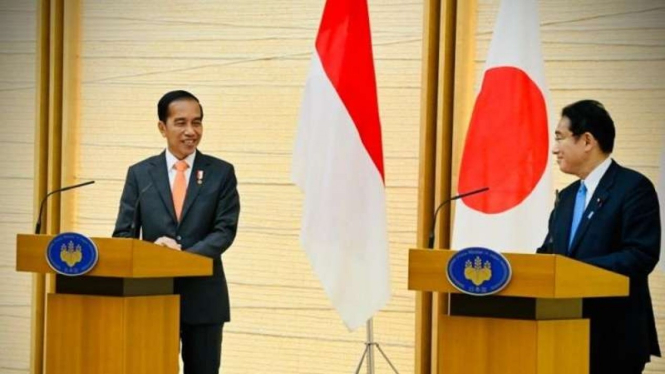Presiden Jokowi dan PM Jepang Fumio Kishida di Tokyo, Jepang